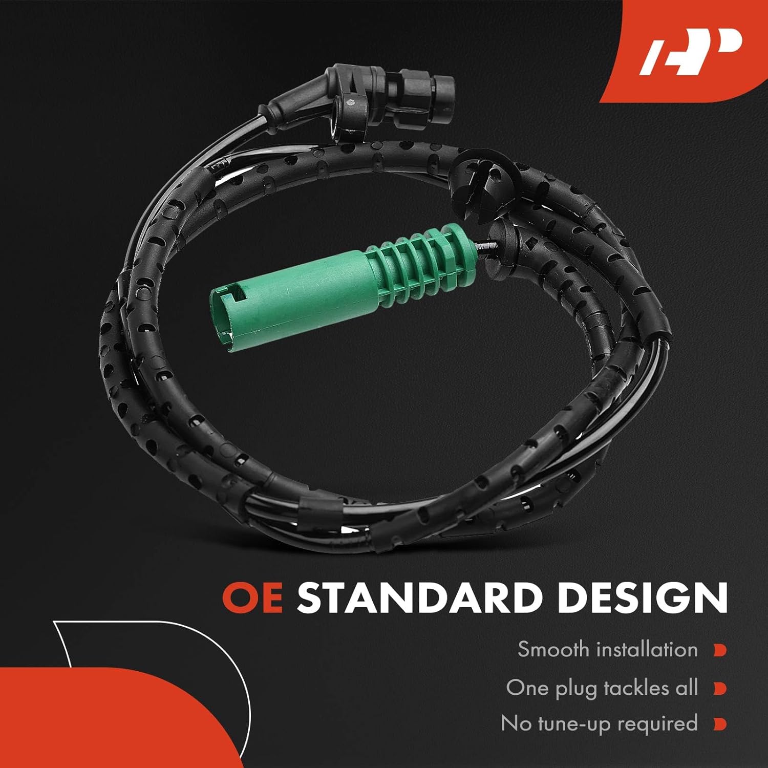 A-Premium ABS Wheel Speed Sensor Compatible with Land Rover Models - Range Rover 2006 2007 2008 2009 2010 2011 2012 - Rear Driver and Passenger Side, (2-PC Set), Replace# SSB500062, SSB500063