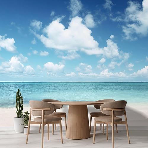 Miniatura 3 de wall26 Sand of Beach Caribe Sea - Mural de pared extraíble autoadhesivo grande - 66x96 pulgadas