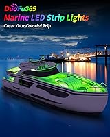 Vista 6 de Tira de luz LED para barco, 12 V, impermeable, para interior de barco marino, cortesía, cubierta, luces de navegación cortables para automóvil
