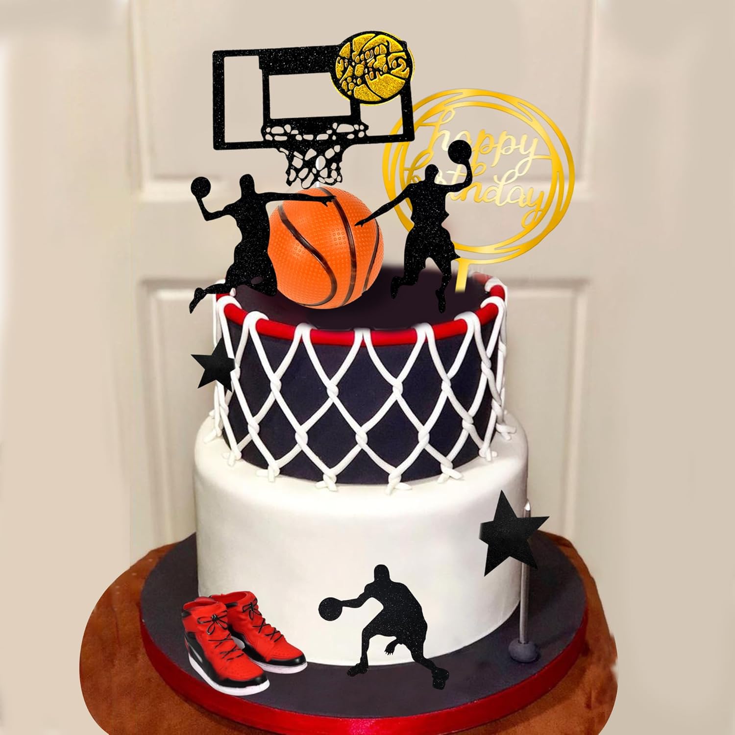 Decoración Para Tartas Con Alas Brillantes - Kit De Cuernos Y Alas Para Cumpleaños, Bodas O Baby Shower