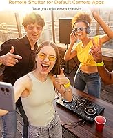 Vista 5 de Control remoto ADZERD para TikTok, volteador de páginas para iPad iPhone, control remoto Bluetooth para grabación de video con cámara, anillo