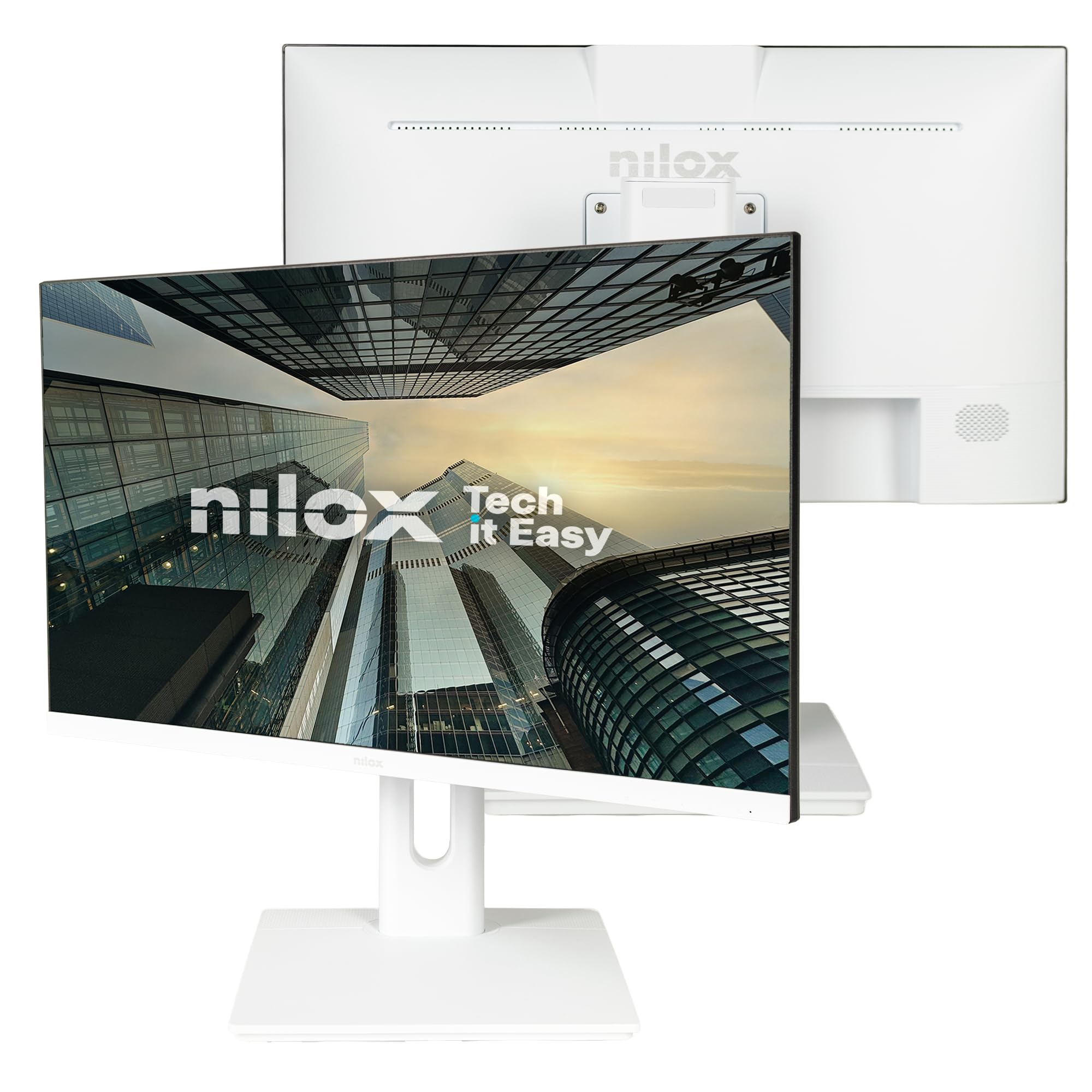 Nilox NXM24REGWEB01W 23.8" LED IPS FullHD 75Hz Altavoces Altura Ajustable Webcam