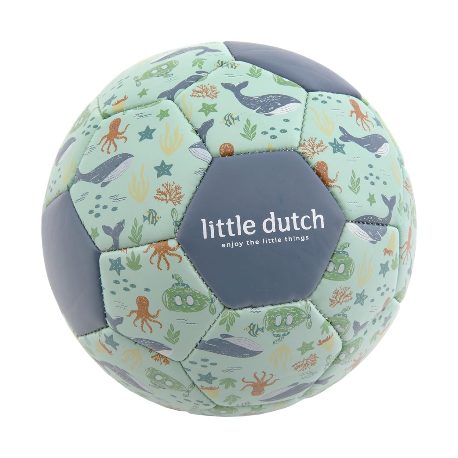 Little Dutch Palla da gioco per bambini – Mini palla da calcio – per ragazzi a partire dai 2 anni – Ocean World blu