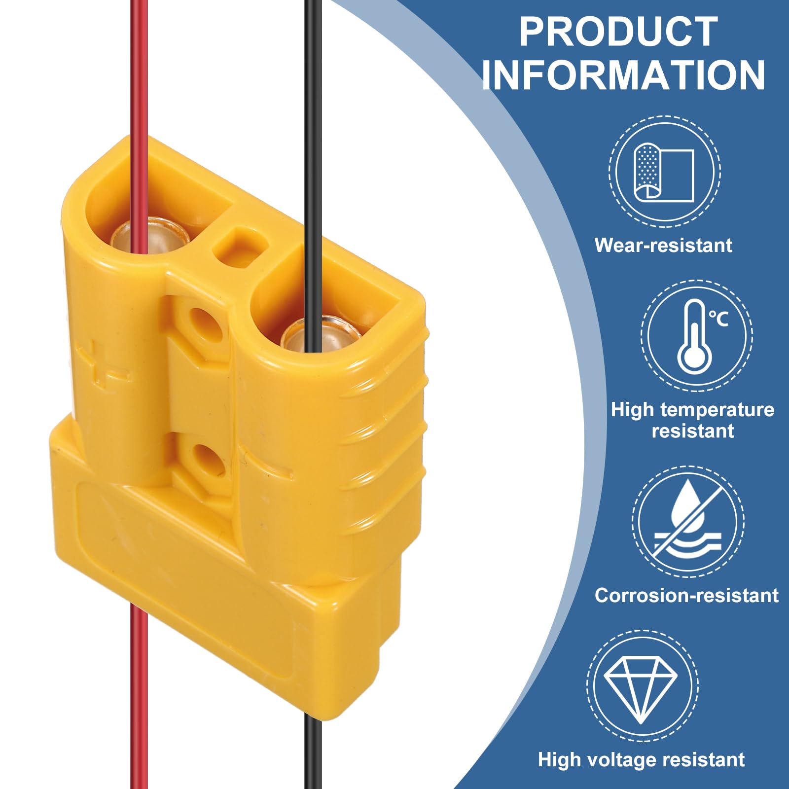 Connecteur de batterie pour Anderson 50 A 10 AWG Connecteur double
