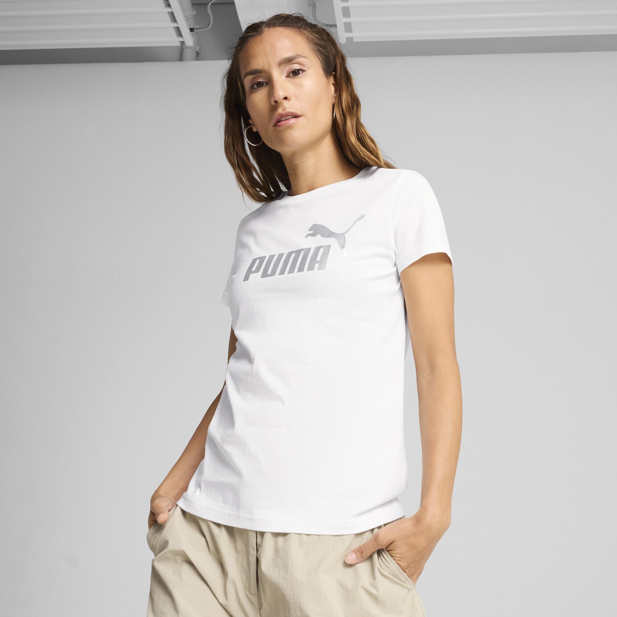 PUMA Ess Metallic No. 1 Logo Tee Magliette Unisex - Adulto (Pacco da 1)