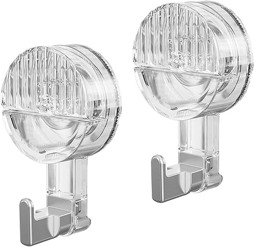 Ostazt Ganchos de ventosa, ganchos de ventosa al vacío, potentes ganchos extraíbles resistentes para cocina, baño y sala de estar (paquete de 1