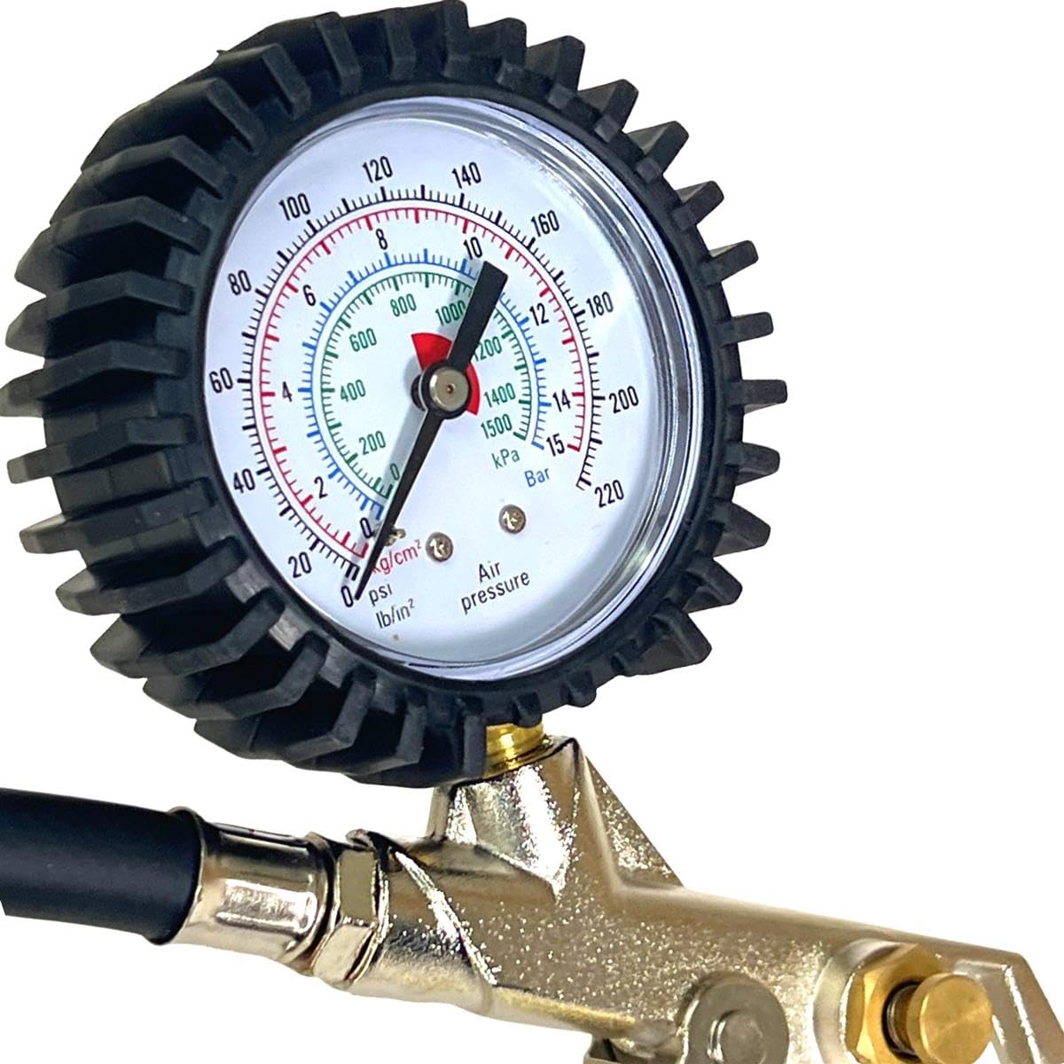 Compresseur à air comprimé pour vélo avec tête de pompe SKS pour voiture/SV/BLitz DV Raccord manomètre Pompe pour vélo de route, VTT, vélo électrique