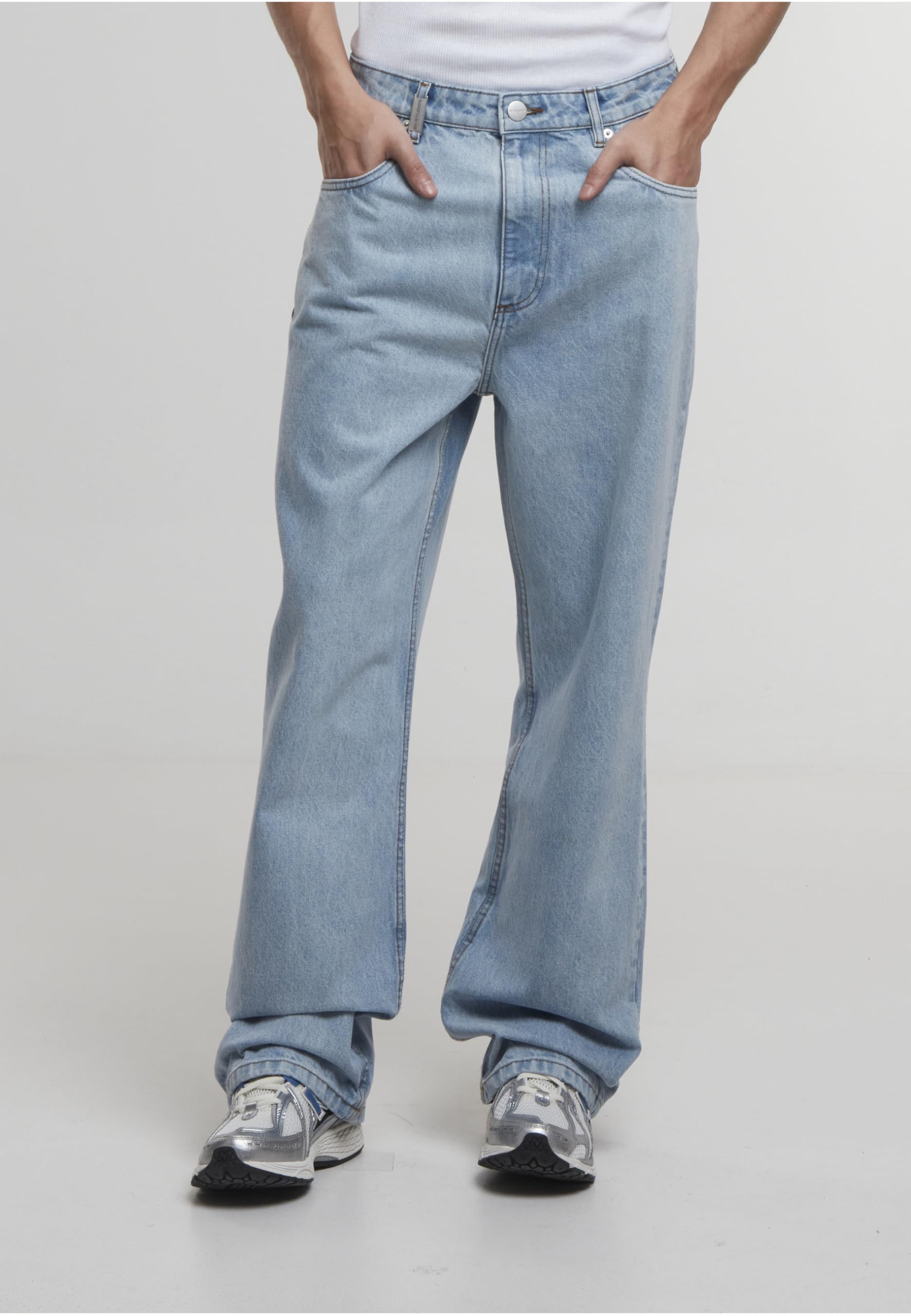 Herren Baggy Jeans Adrik Basic raw Blue