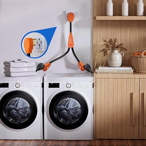 Miniatura 52 de Nilight Cable adaptador de cargador EV de 50 amperios a 50 amperios de 4 clavijas de cobre puro 250 V para soldador, conversión de enchufe Enchufe