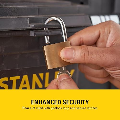 STANLEY Essential Rolling Workshop Toolbox, 3-in1 Stackable Units, Portable Tool Solution, STST1-80151 - 8