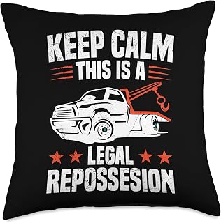 Repoman Car Recovery Vehicle Repossession Agent Repo Throw Pillow