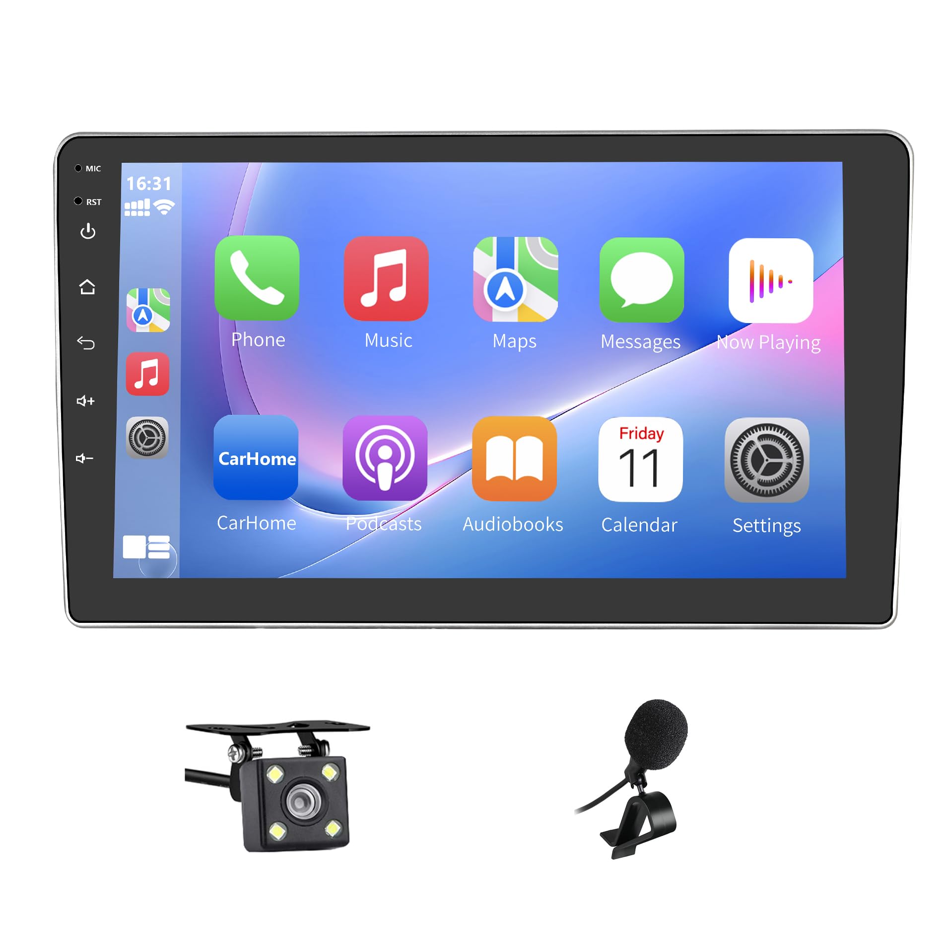 OiLiehu Autoradio Android 13 Per Alfa Romeo Mito (2008-2016) - Schermo 7'' 4G+64G, CarPlay Wireless, Android Auto, GPS, Bluetooth, WiFi, Telecamera Inclusa - 2