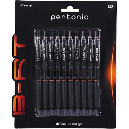 LINC Pentonic Premium Ball Point Pen - 1.0mm 10 Color pens set (Blister ...