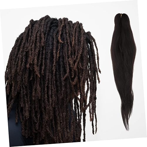 Pre Stretched Braiding Hair Synthetic Extensions for Women Natural Brown Crochet Dreadlock Wig Comfortable Lightweight Braids for Stylish Looks and Easy Wear