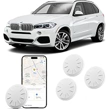 Tracker Tags-4 Pack, Item Tracker with Waterproof Case for Your Keys, Wallet etc, Luggage Tracker Works with Find My APP iOS Only