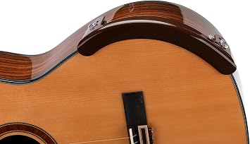 Brown color arm rest by Alba GB, non-adhesive, Student model, armrest for classical guitar and for flamenco guitar