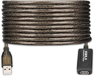 USB 2.0 Type A Male to A Female Active Repeater Extension Cable High Speed 480 Mbps (30FT-10M)