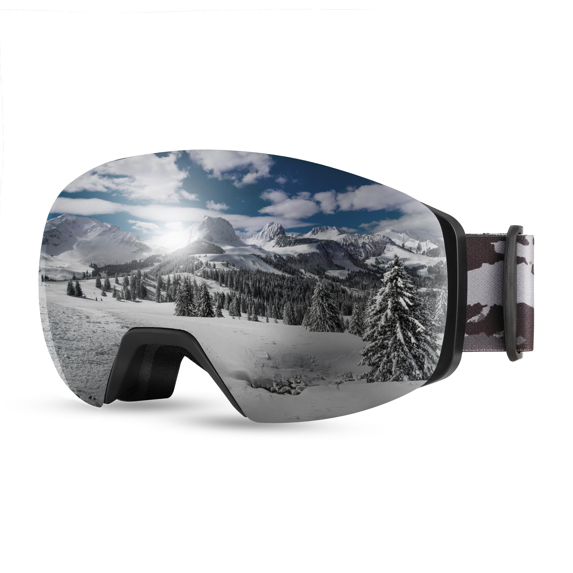 FEISEDY Masque de Ski OTG à Verres Magnétique Interchangeable B0020
