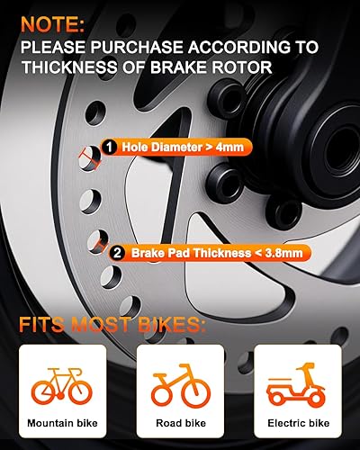 Miniatura 8 de ONVIAN Mini candado para bicicleta, combinación de 4 dígitos, cerradura antirrobo de bicicleta de alta seguridad de 0.157 in, resistente al agua y