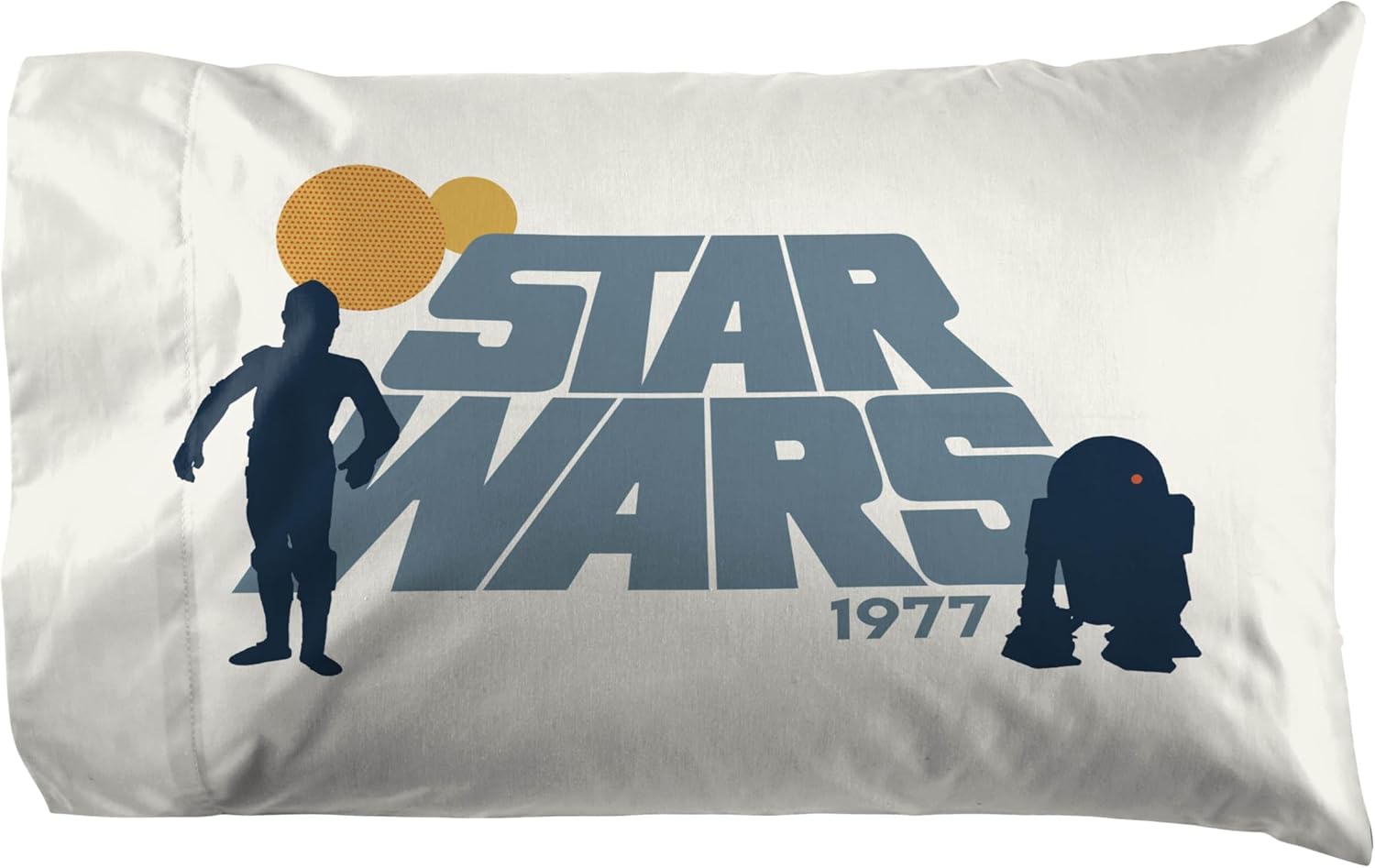 Jay Franco Kids Sheet Set with Fitted, Flat Sheets & Pillow Cover - Ultra-Soft Bedding with Pillowcase for Room Decor, Beige - Star Wars, 4 Piece Full