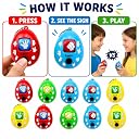 MONKEYTAIL Birthday Return Gift for Kids, 10 Pcs Rock Paper Scissors Game Keychains | Fun Handheld & Party Favors for Boys & Girls | Kids Birthday Party Gifts gallery image