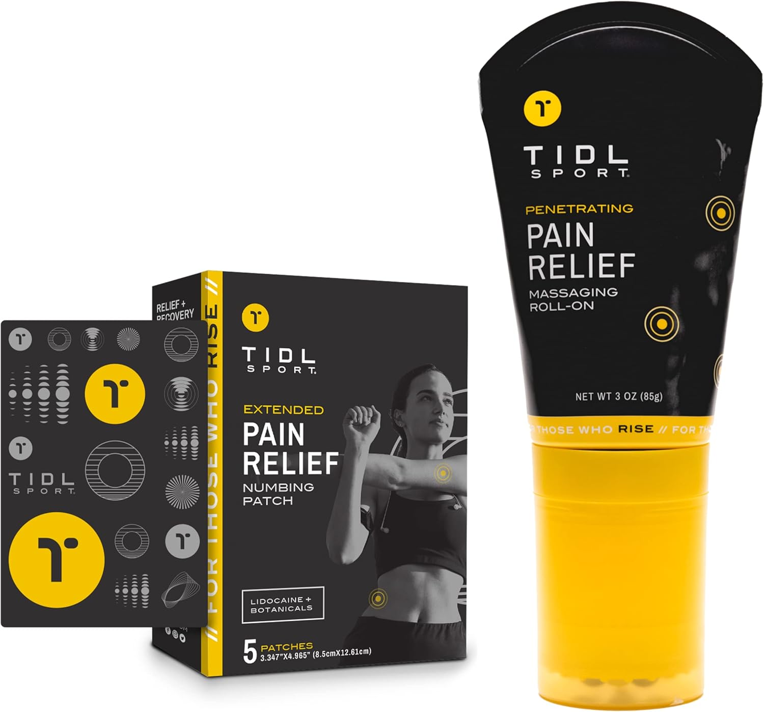 TIDL Extended Relief Pain Patches and Massaging Roll on