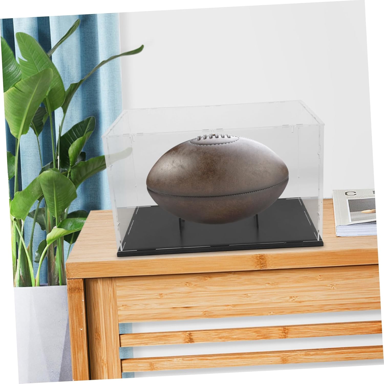 Rugby Showcase Storage Acrylic Display Box Quick Access Rugby Container