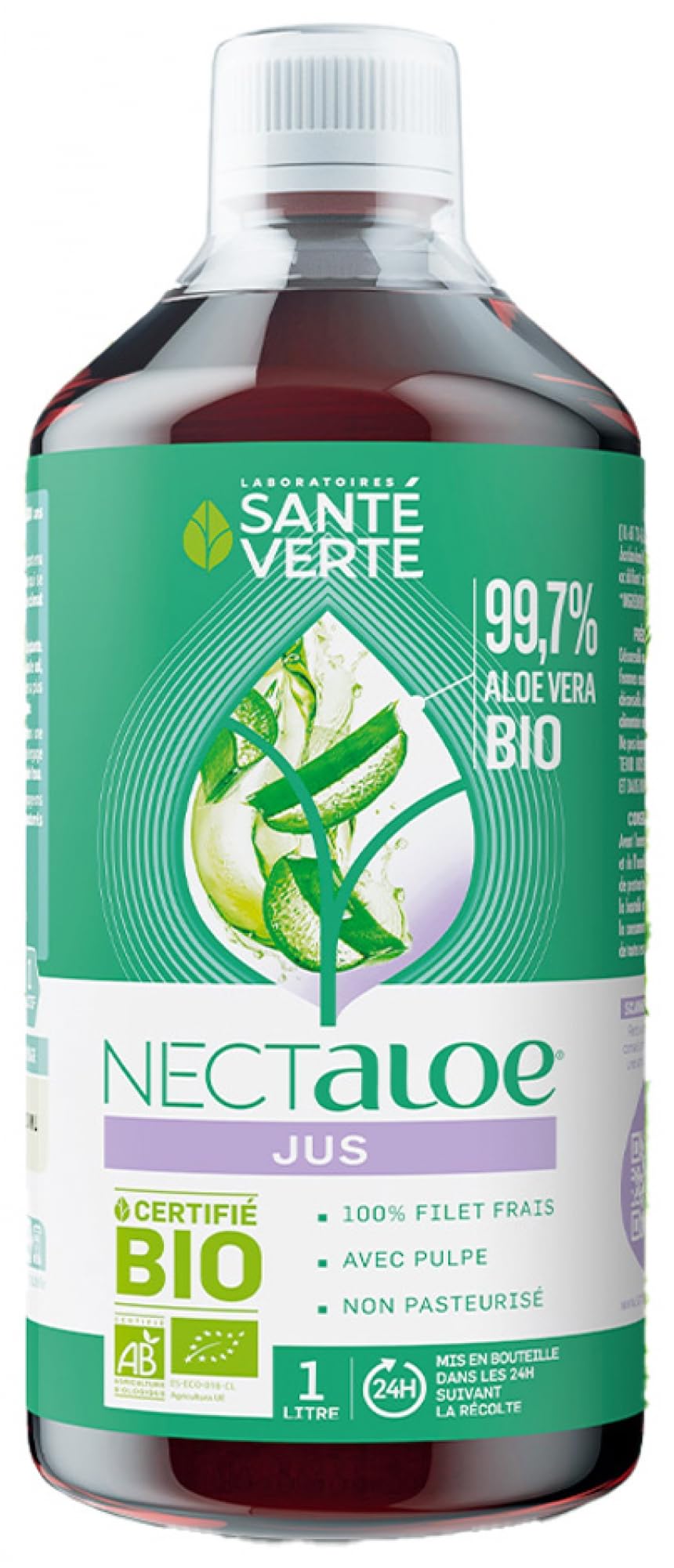Santé Verte Nectaloe Aloe Vera Juice Organic 1L