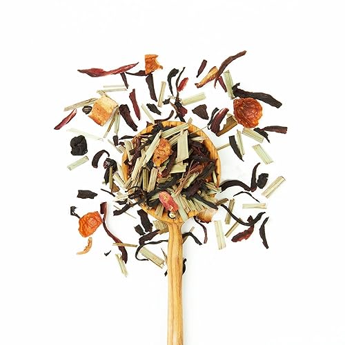 Miniatura 3 de JusTea PURPLE RAIN  Bolsa de repuesto de té morado de hojas sueltas más de 160 tazas (11.3 onzas)  Muy baja cafeína  Galardonado  Comercio Justo