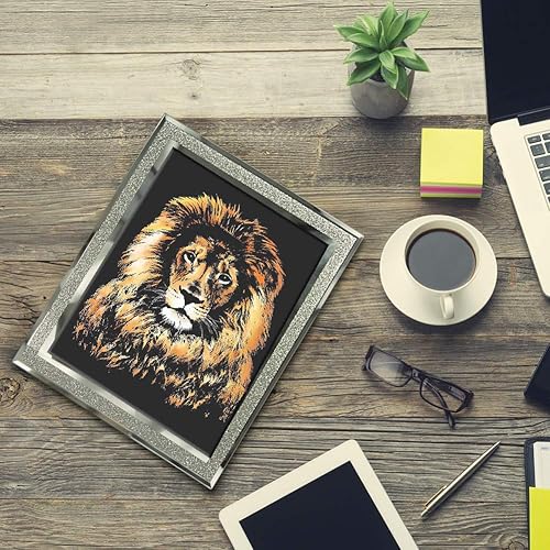 Miniatura 7 de Papel de pintura de arco iris (A4) para niños y adultos, pizarra de visión nocturna, arte y manualidades, juego de arte de grabado 4 hojas de