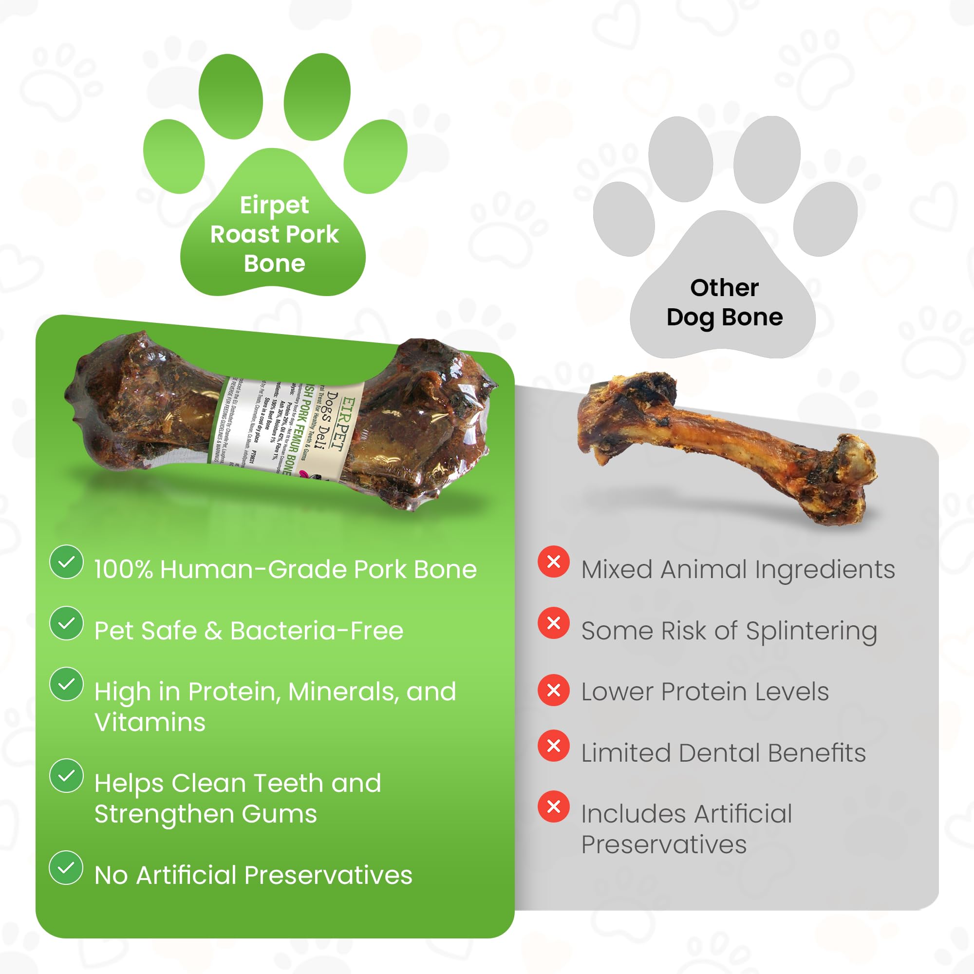 Eirpet Roast Pork Bone Dog Treat - Image 4