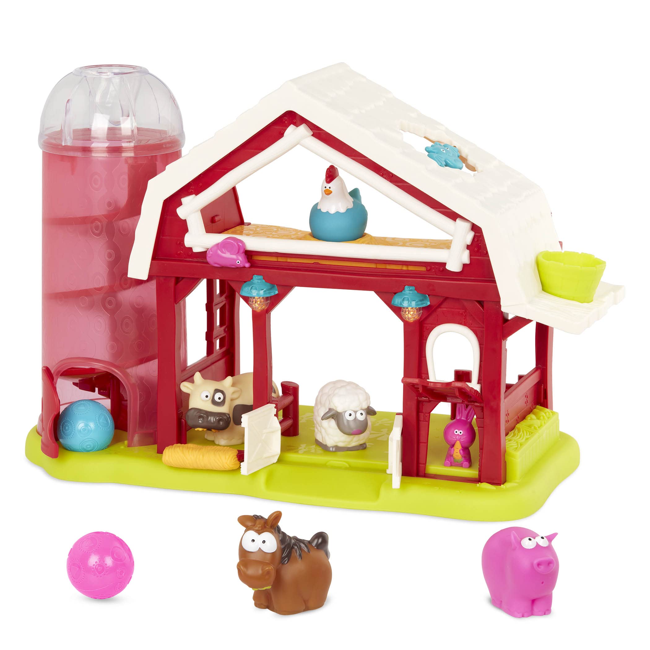 Photo 1 of **USED BUT APPEARS NEW** B. – Interactive Toy Barn – Farm Animals – Red Barn with Lights & Sounds – Musical Farm Toys for Kids – 2 Years + – Musical Fun Farm