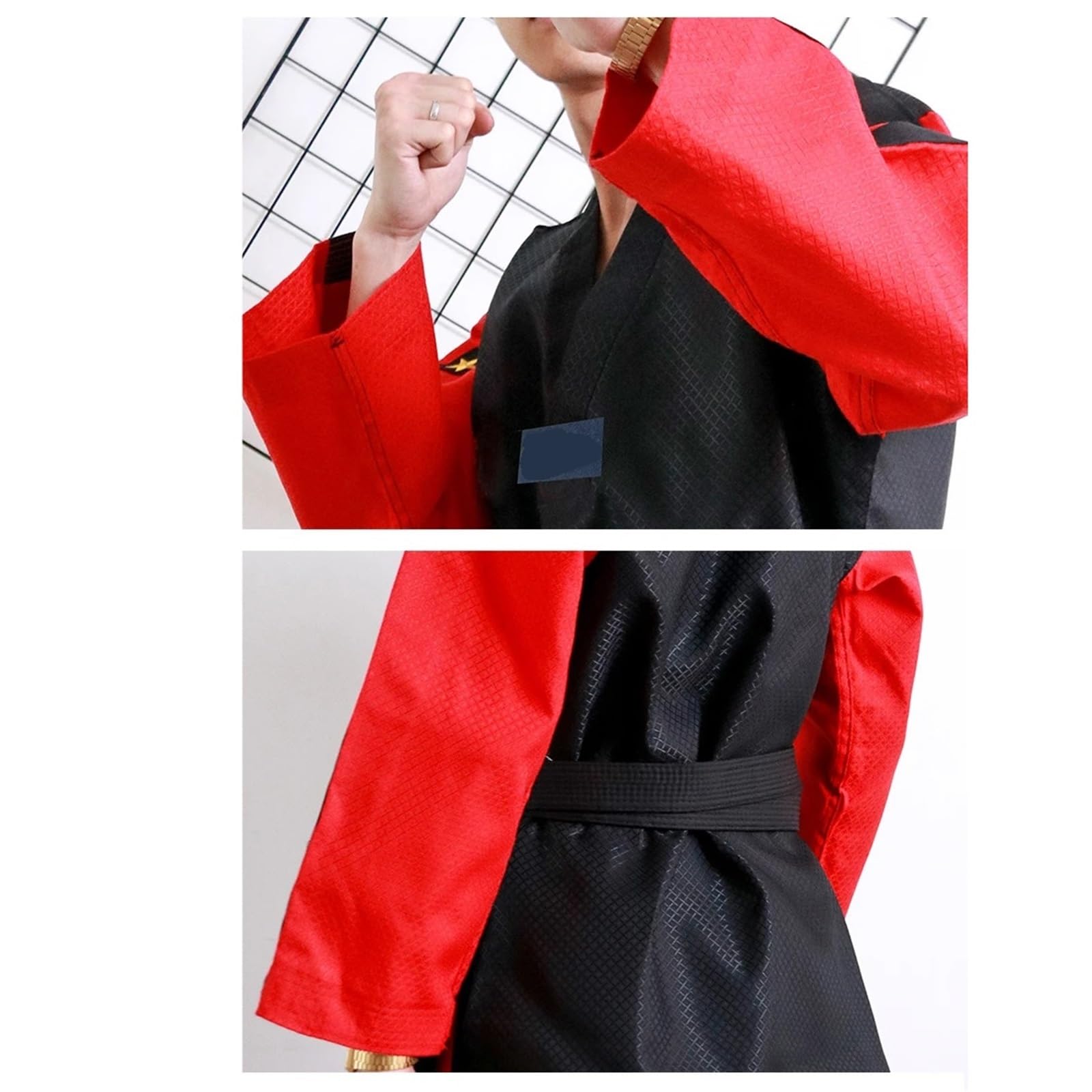 Uniforme de Taekwondo de manga larga for niños y adultos, trajes de artes marciales Dobok de Taekwondo