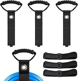 Heavy Duty Storage Straps with Handle, 3 Pieces 22 inch Garage Organization Extension Cord Organizer, Hook and Loop Organizer Hanger for Cords, Cables, Hoses, Rope, RV, Boat, Garage, Home