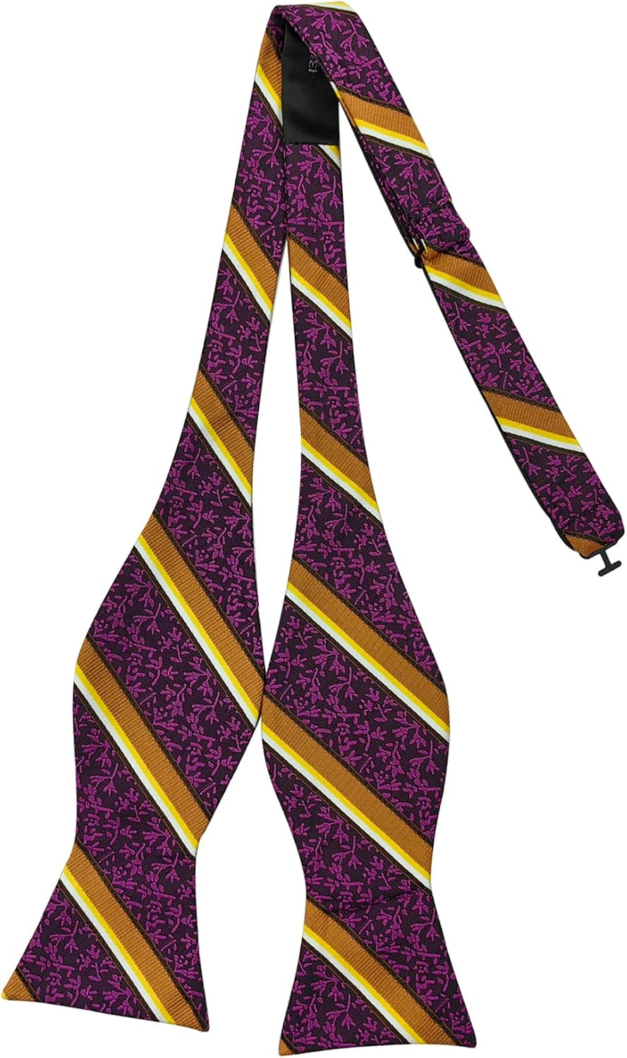 Mens Bow Tie Pocket Square Set, Men Bowtie with Handkerchief For Formal Tuxedo & Wedding Party & Homecoming M-S-S3B