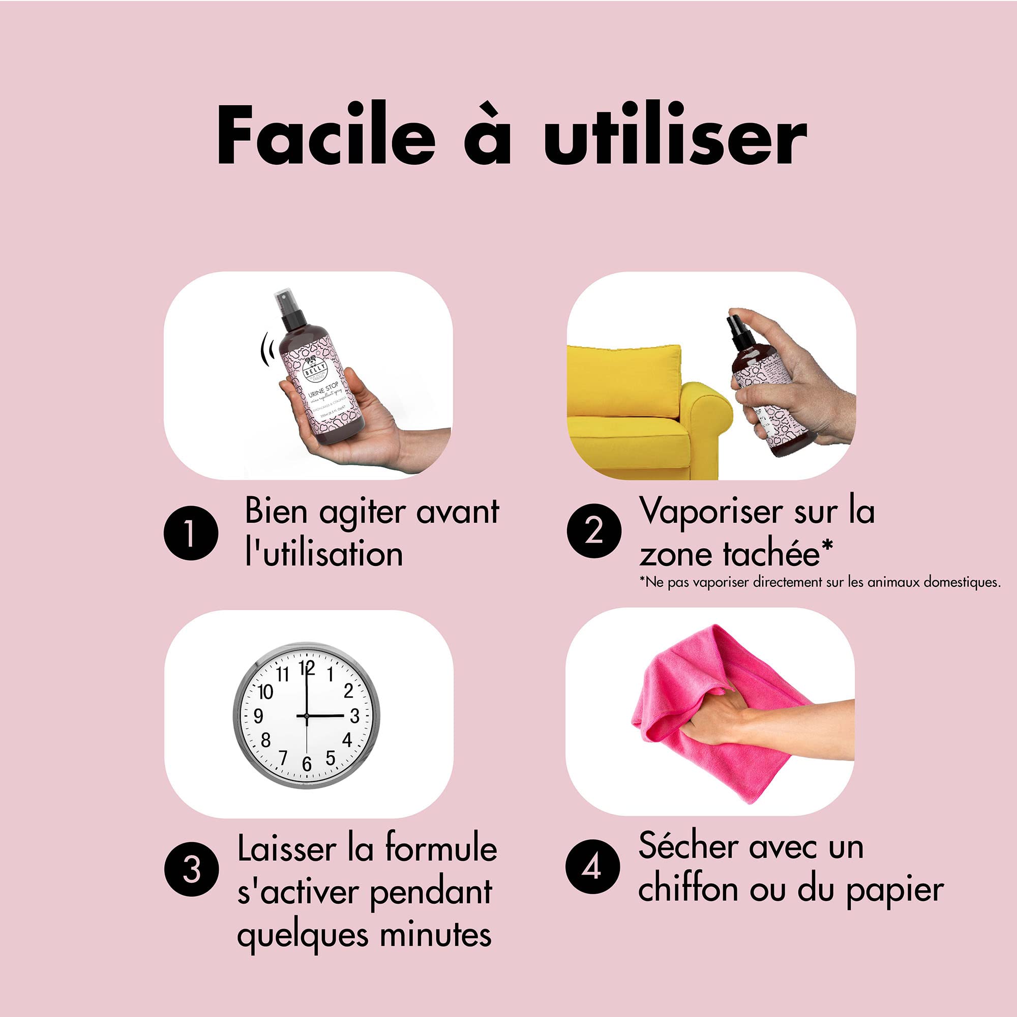 Belly Anti Marquage Urinaire pour Chien - 250ml - Non Tachant - Action Longue Durée - Spray Éducateur & Anti Urine Chien - Usage Intérieur & Extérieur - Fabriqué en Allemagne