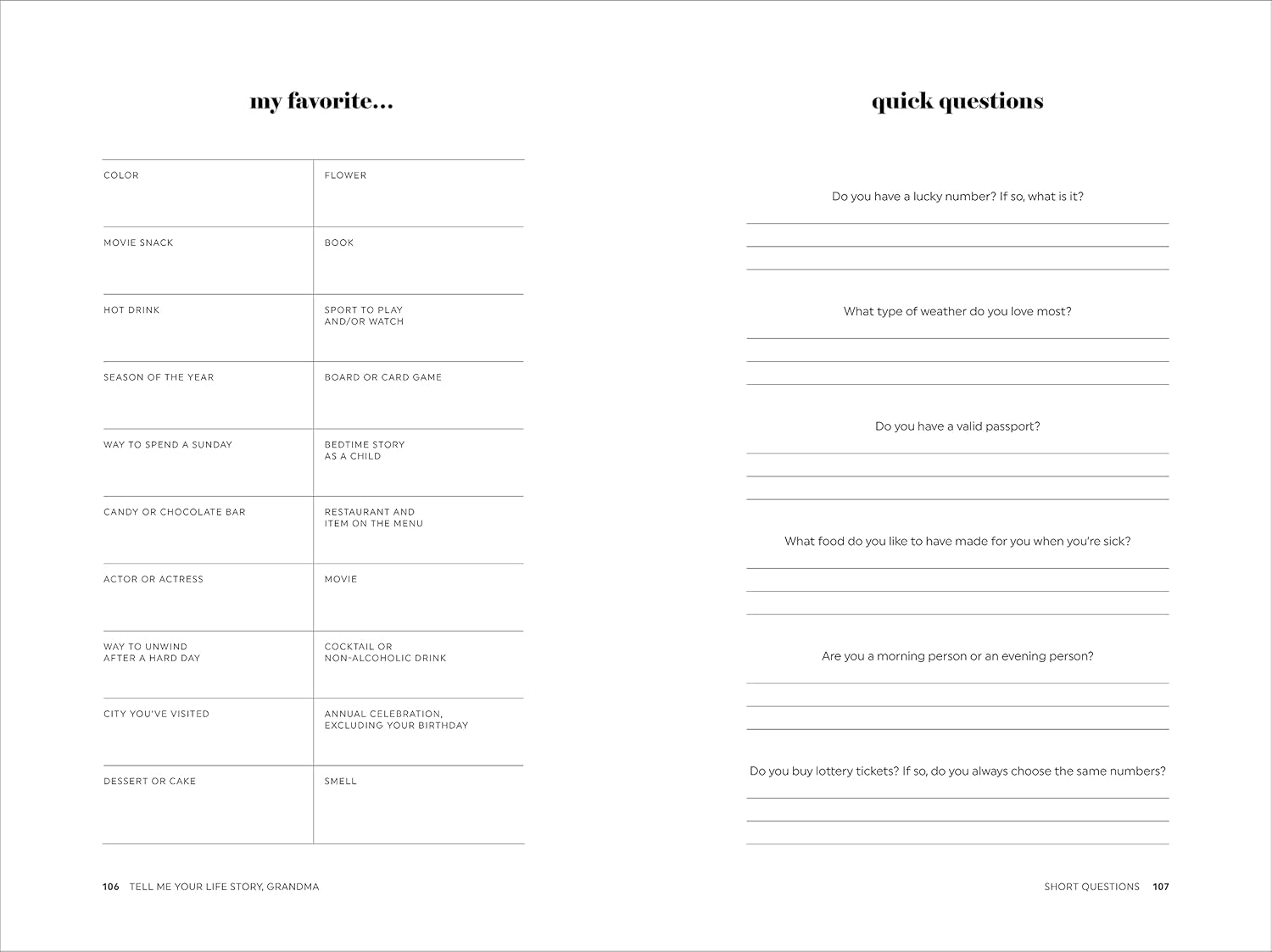 Tell Me Your Life Story, Grandma: A Grandmother’s Guided Journal and Memory Keepsake Book (Tell Me Your Life Story® Series Books) - Image 9