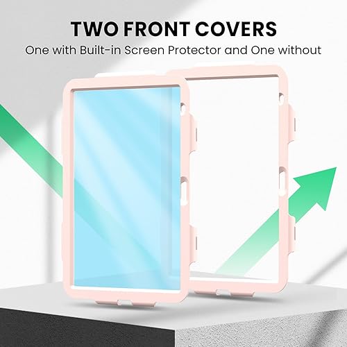 Miniatura 132 de SEYMAC Funda protectora para iPad Air 5ª/4ª generación de 10.9", cuerpo completo a prueba de golpes con protector de pantalla, soporte Negro