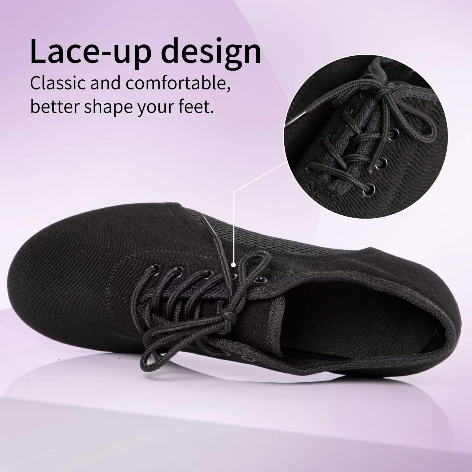 Scarpe da ballo da donna, scarpe da ballo latino, tacco 3,8 cm