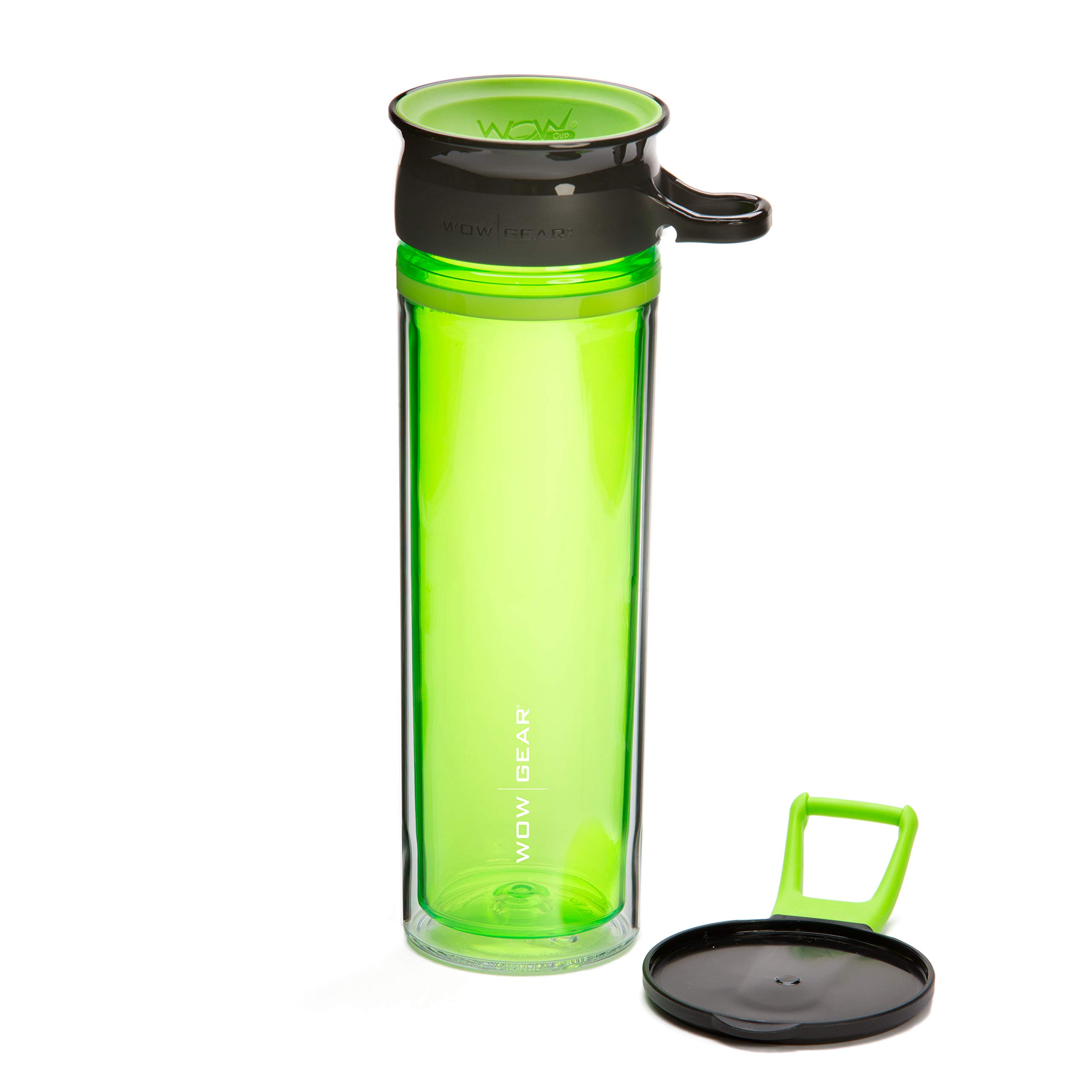 WOW GEAR 360 Double Walled Tritan Water Bottle, Green, 20 Oz / 600 Ml : Sports & Outdoors