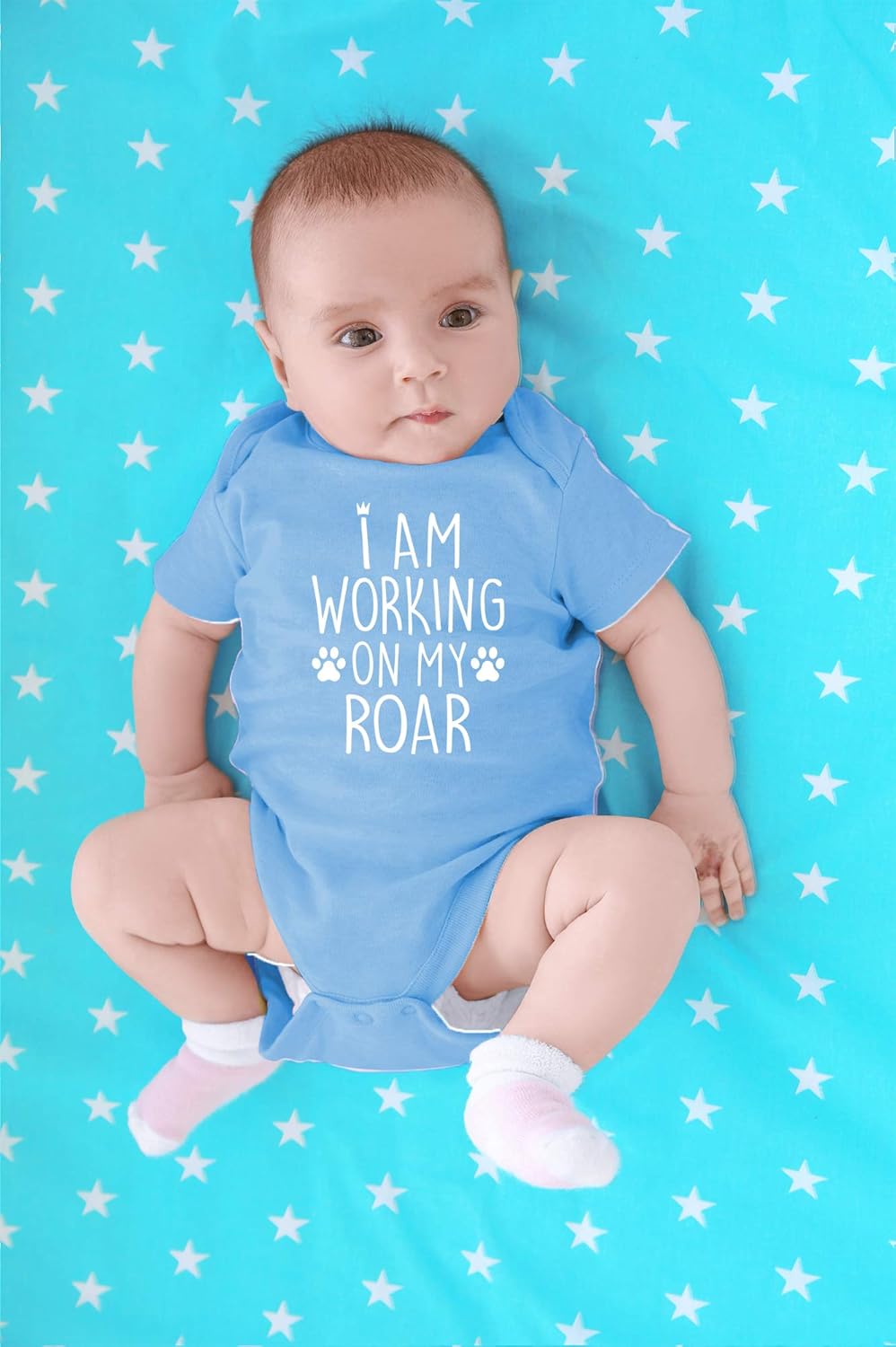 CBTwear I Am Working on My Roar - Baby Clothes - Funny Newborn Bodysuit Outfits for Boys and Girls - Image 4