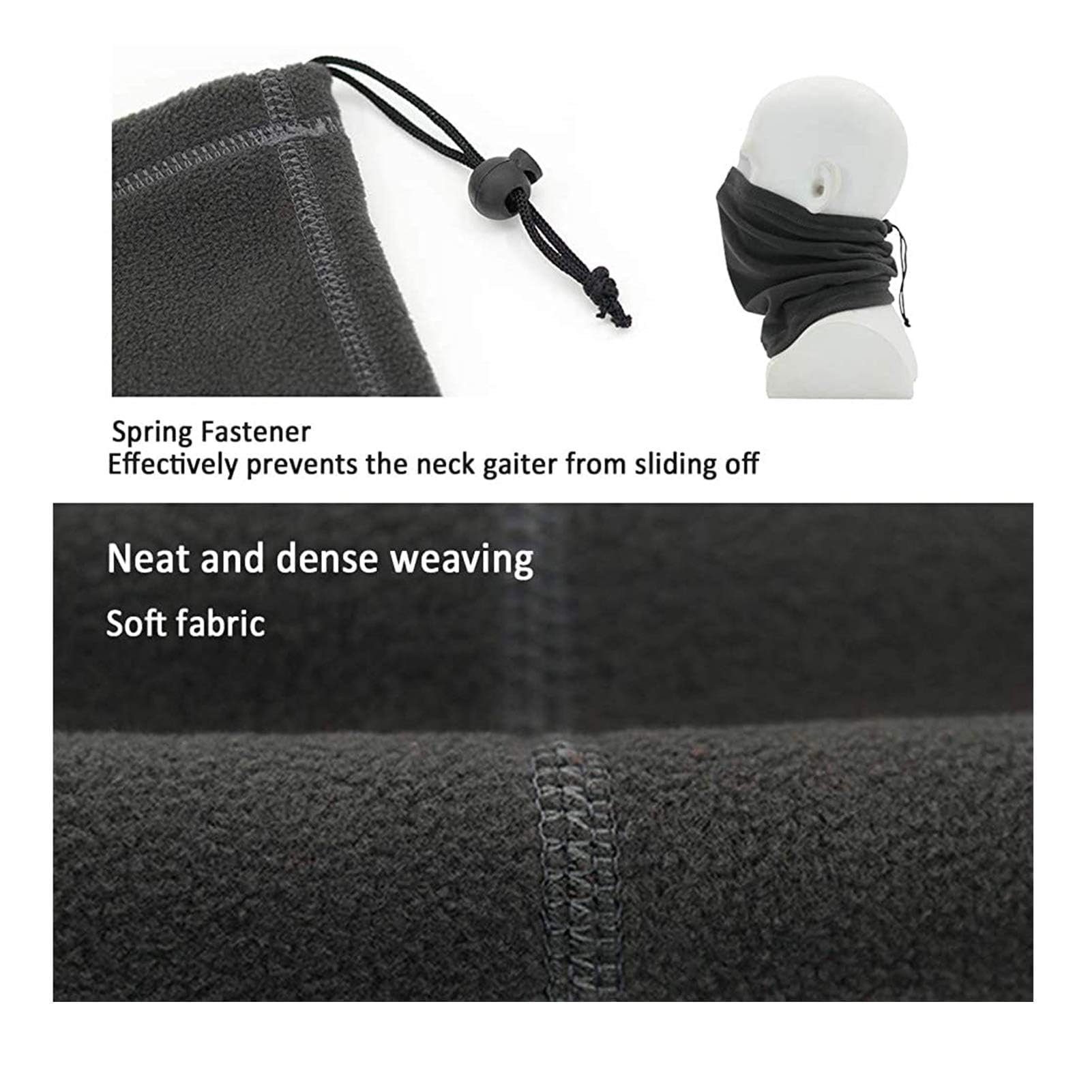 HASAGEI Scaldacollo Moto Estivo Bandana Grigia | Sciarpa Multiuso Traspirante Per Sport Outdoor - Foto 11