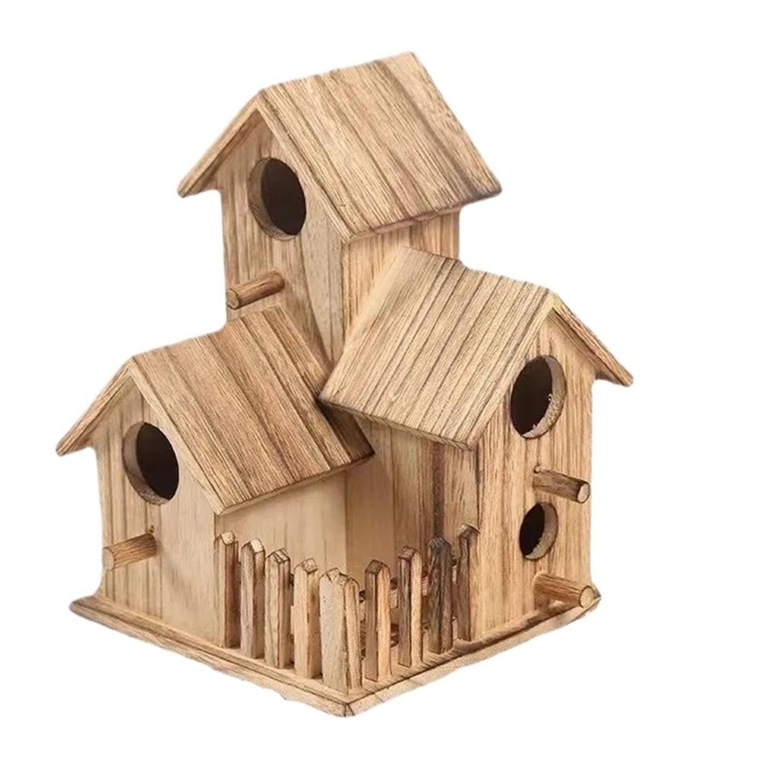 Nistkasten 1 Stück süßes Vogelnest, Vogelhaus im Villa-Stil, Papageiennest, aus Holz, Vogelkäfig-Zubehör, Vogelkäfig(Color 1)