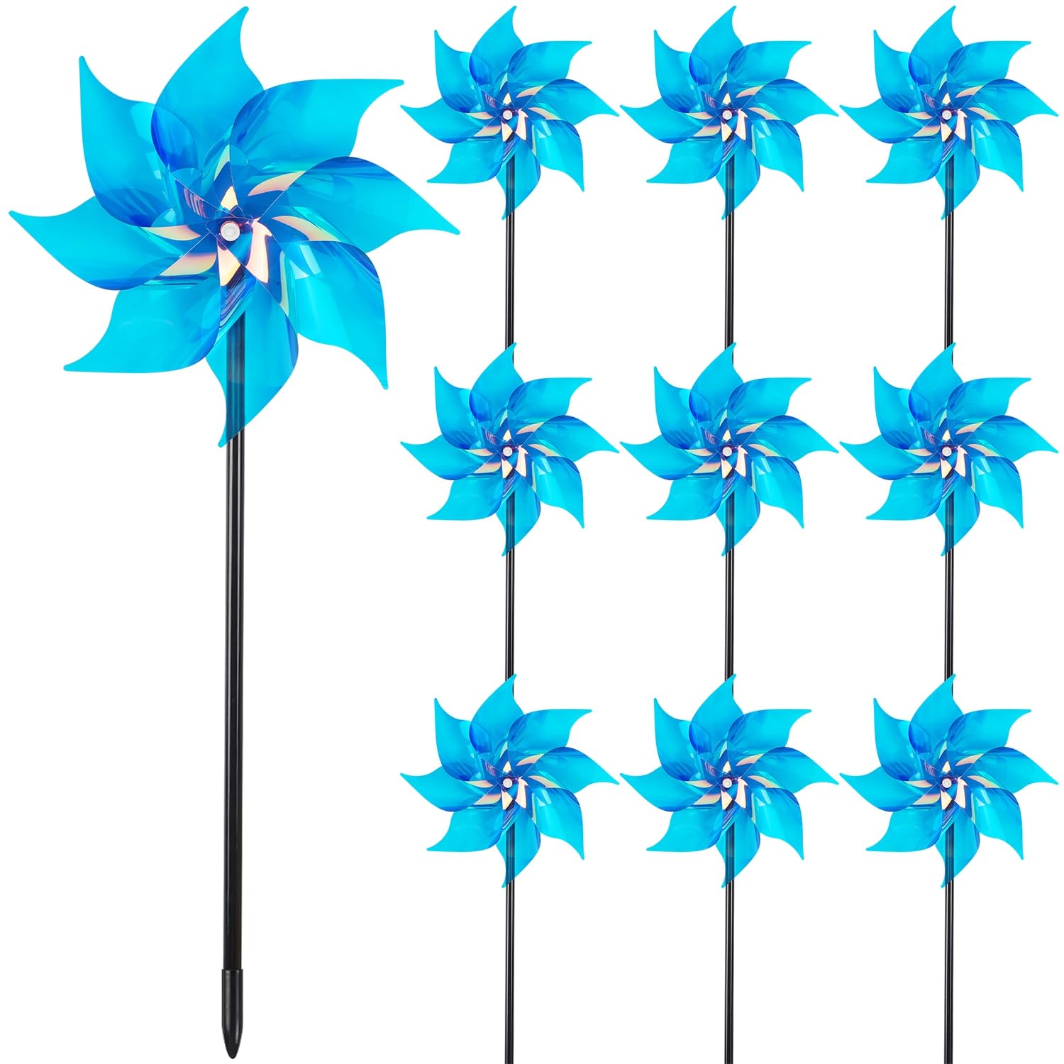 Photo 1 of Hausse 10 Pack Reflective Pinwheels