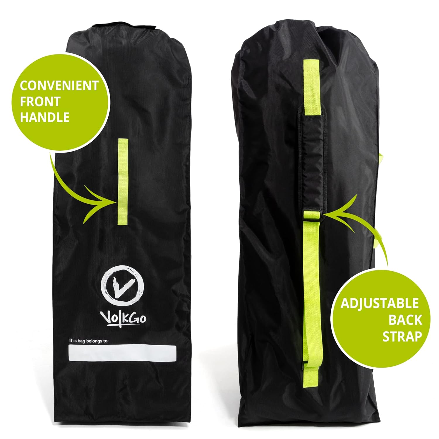 VolkGo Gate Check Bag for Single Umbrella Strollers, Durable and Lightweight, Water-Resistant, for Safe & Secure Stroller, Easy Carrying, Includes Stretch Pouch : Baby