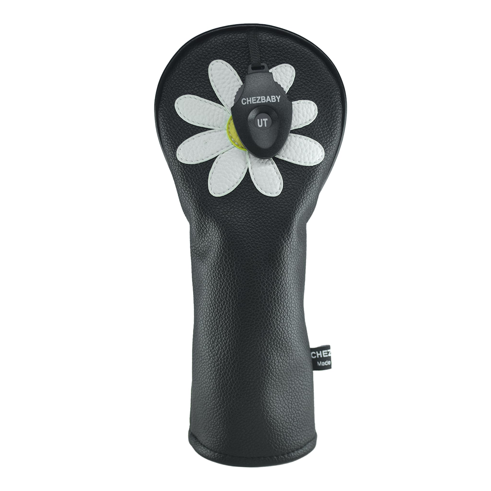 Daisy Golf Club Covers Headcovers PU Leather Animal for Driver Fairway Woods Hybrid Protector with Interchangeable Number Tag (Hydrid)