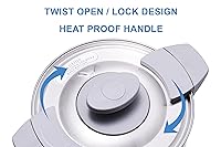 Vista 4 de SYBO SR-CP-50B - Cafetera de percolar de acero inoxidable de grado comercial Urna de agua caliente para hostelería, 50 tazas 8 L, gris