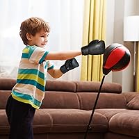 Vista 6 de Guantes de boxeo para niños y niñas, guantes de entrenamiento de boxeo juvenil para niños de 3 a 15 años, guantes de boxeo para sparring para niños