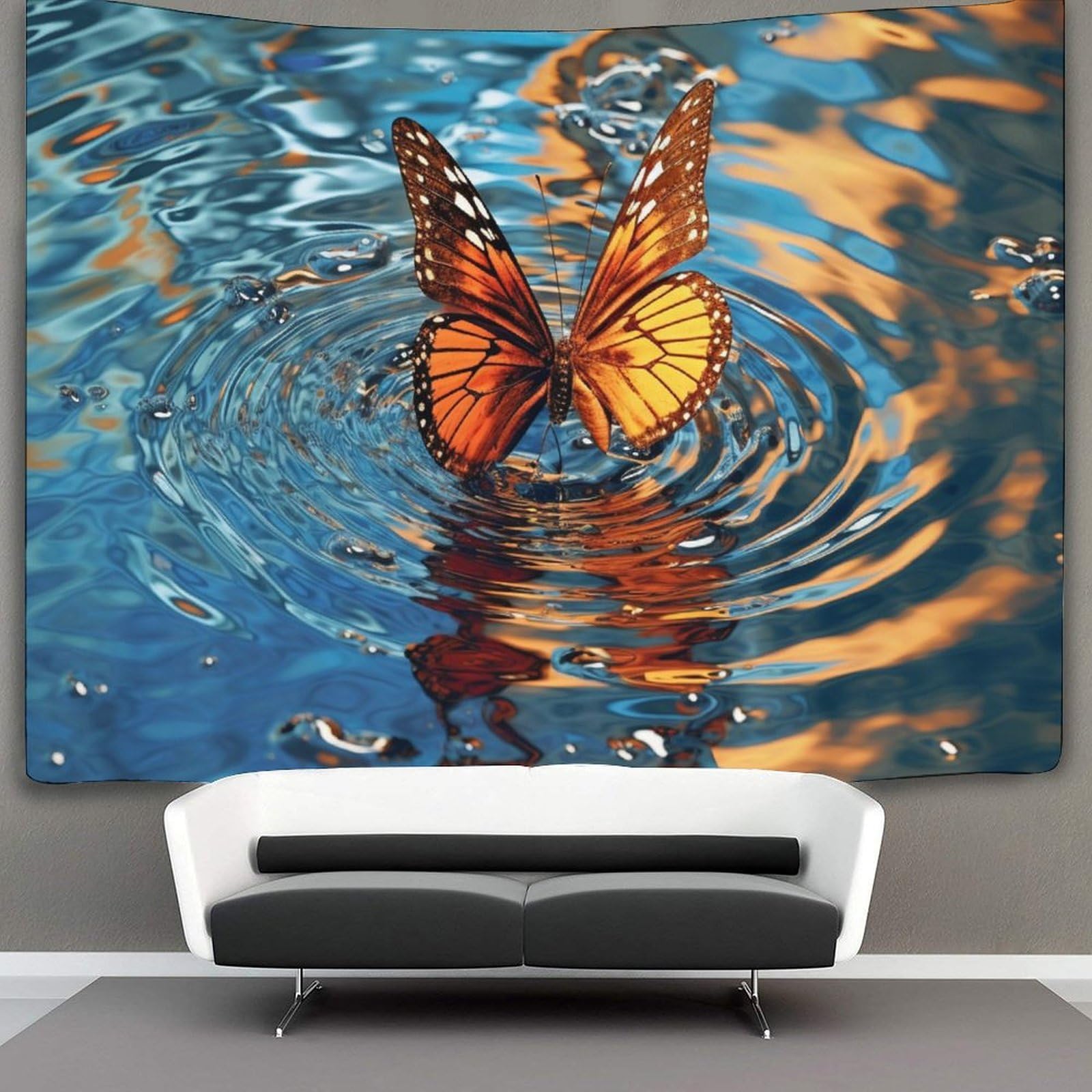 kaiyun Butterfly Tapestry Wall Hanging Wall Art for Living Room Bedroom Dorm 150cmx200cm