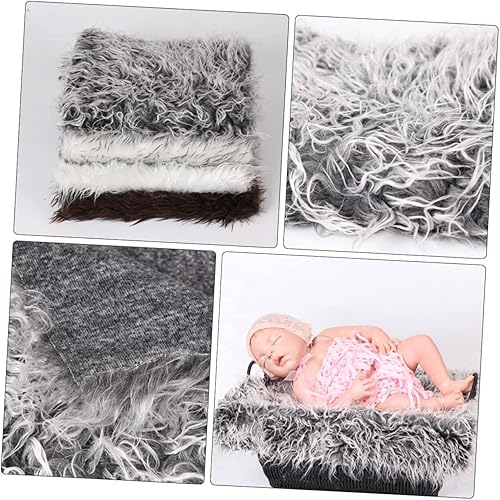 Miniatura 4 de TOYANDONA Colchoneta fotográfica de colcha, 1 unidad, accesorios para fotografía de bebé, manta para niños, manta para niños, manta para recién